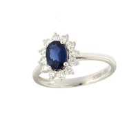 Anello Soranzo Gioielli Donna Pietre Preziose in Oro bianco Zaffiro 0.96 Ct BCO10367353 - BCO10367353